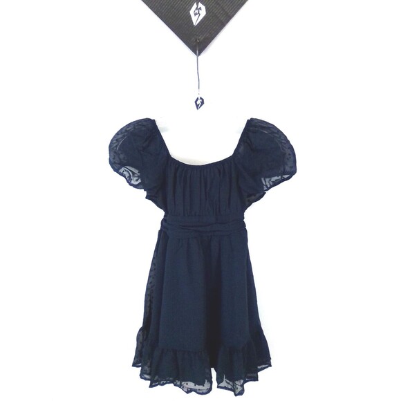 Exlura Girl's Tie Back Short Sleeve Ruffle Hem Size 12 - Picture 1 of 8